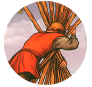 10 de Bastos - Significado en el Tarot