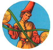 2 de Oros - Significado en el Tarot