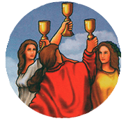 3 de Copas - Significado en el Tarot
