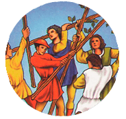 5 de Bastos - Significado en el Tarot